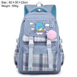 Sanrio Anime Plaid Backpack Fo...