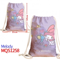 melody Canvas drawstring pocke...