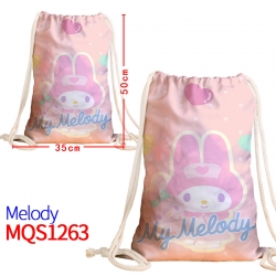 melody Canvas drawstring pocke...