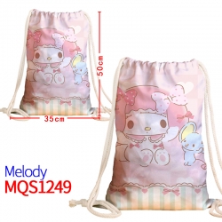 melody Canvas drawstring pocke...