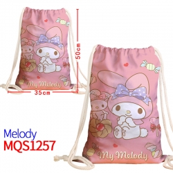 melody Canvas drawstring pocke...