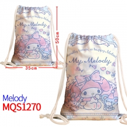 melody Canvas drawstring pocke...