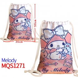 melody Canvas drawstring pocke...