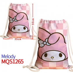 melody Canvas drawstring pocke...