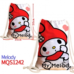 melody Canvas drawstring pocke...