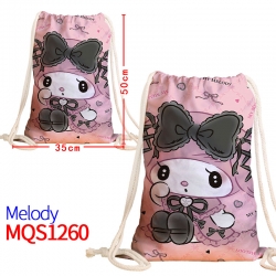 melody Canvas drawstring pocke...