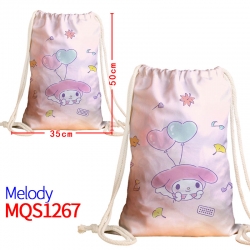 melody Canvas drawstring pocke...