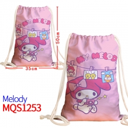 melody Canvas drawstring pocke...