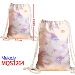 melody Canvas drawstring pocke...