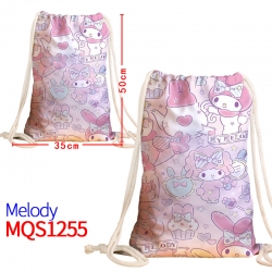 melody Canvas drawstring pocke...