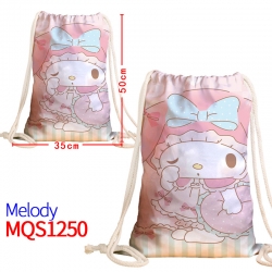 melody Canvas drawstring pocke...