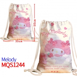 melody Canvas drawstring pocke...