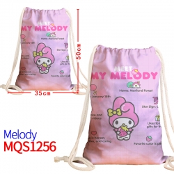 melody Canvas drawstring pocke...