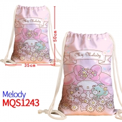 melody Canvas drawstring pocke...