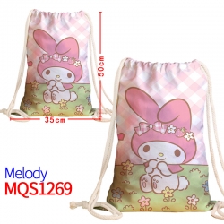 melody Canvas drawstring pocke...