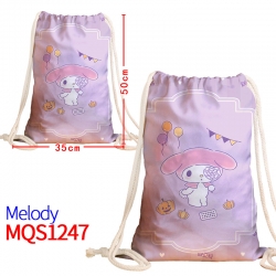 melody Canvas drawstring pocke...