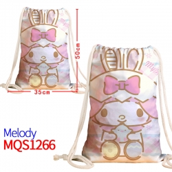 melody Canvas drawstring pocke...