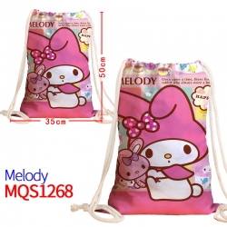 melody Canvas drawstring pocke...