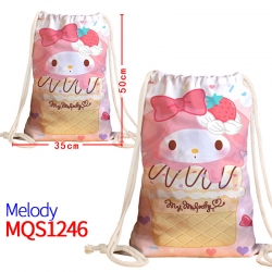 melody Canvas drawstring pocke...