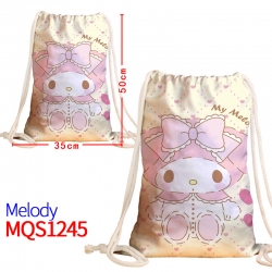 melody Canvas drawstring pocke...