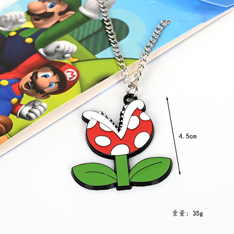 Super Mario Anime cartoon metal necklace pendant price for 5 pcs