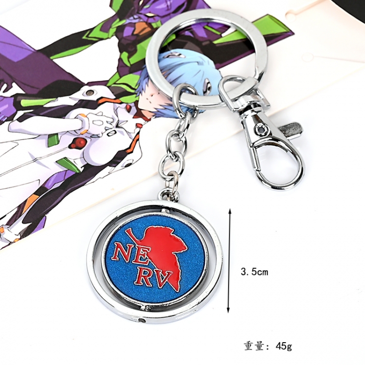 EVA Animation peripheral metal keychain pendant price for 5 pcs