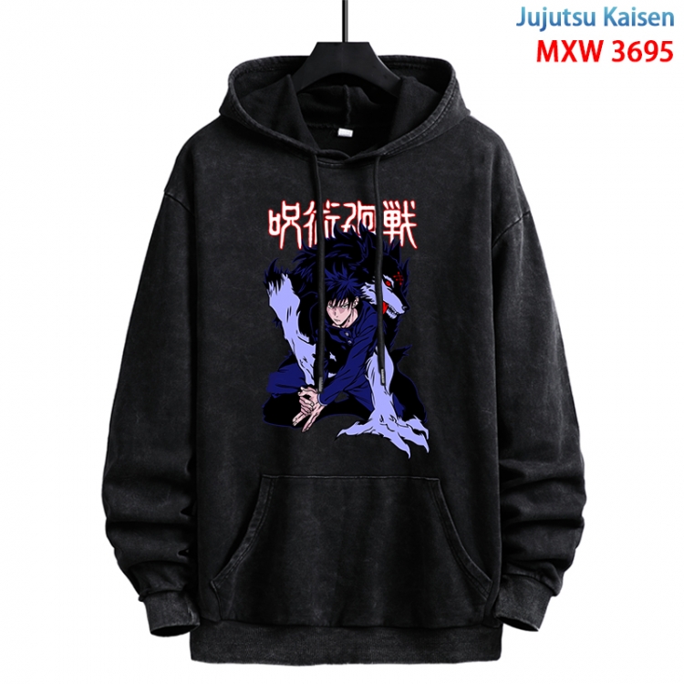 Jujutsu Kaisen Anime peripheral washing and worn-out pure cotton sweater from S to 3XL MXW-3695-1