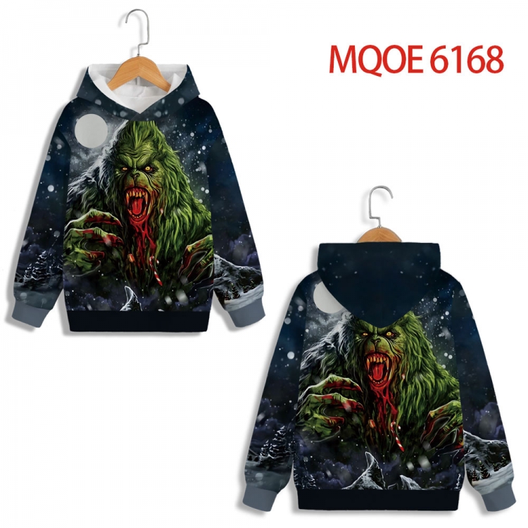 Anime Surrounding Childrens Full Color Patch Pocket Hoodie 80 90 100 110 120 130 140 for children