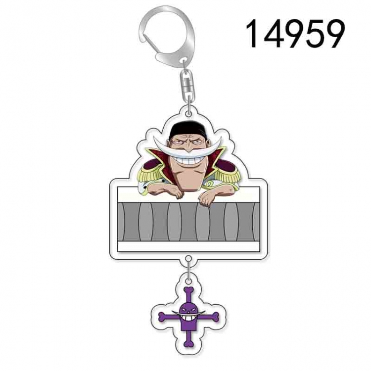 One Piece Anime Acrylic Keychain Charm price for 5 pcs 14959