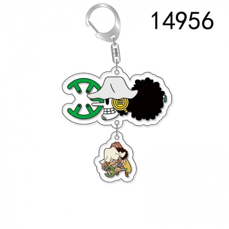 One Piece Anime Acrylic Keychain Charm price for 5 pcs 14956