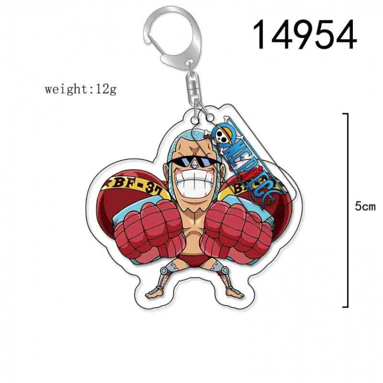One Piece Anime Acrylic Keychain Charm price for 5 pcs 14954