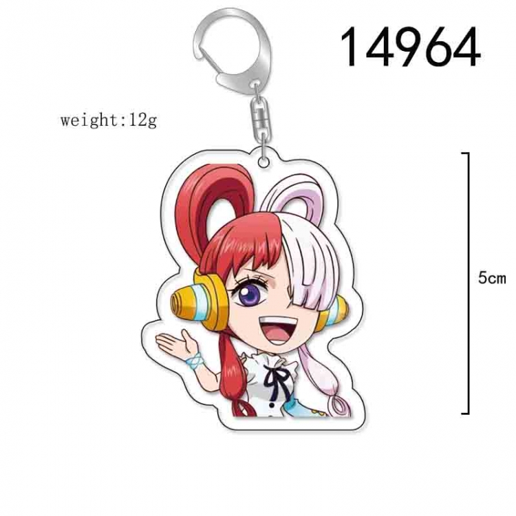 One Piece Anime Acrylic Keychain Charm price for 5 pcs 14964