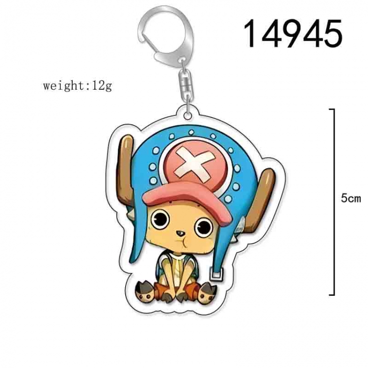 One Piece Anime Acrylic Keychain Charm price for 5 pcs 14945