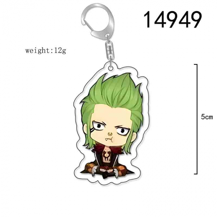 One Piece Anime Acrylic Keychain Charm price for 5 pcs 14949