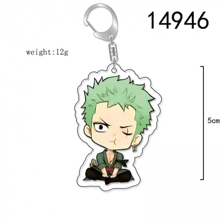 One Piece Anime Acrylic Keychain Charm price for 5 pcs 14946