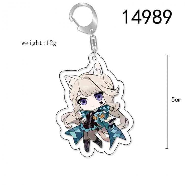 Genshin Impact Anime Acrylic Keychain Charm price for 5 pcs 14989