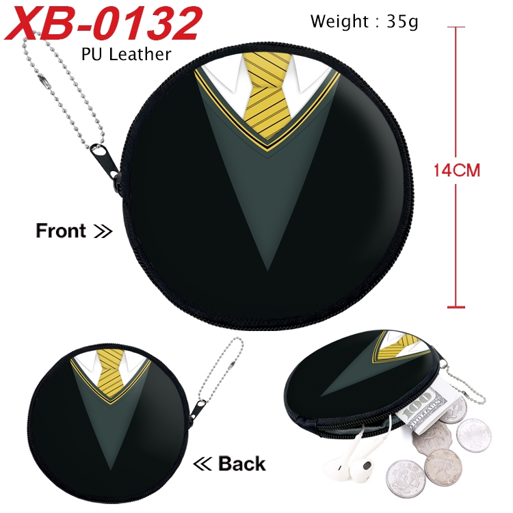Harry Potter Anime PU leather material circular zipper zero wallet 14cm XB-0132