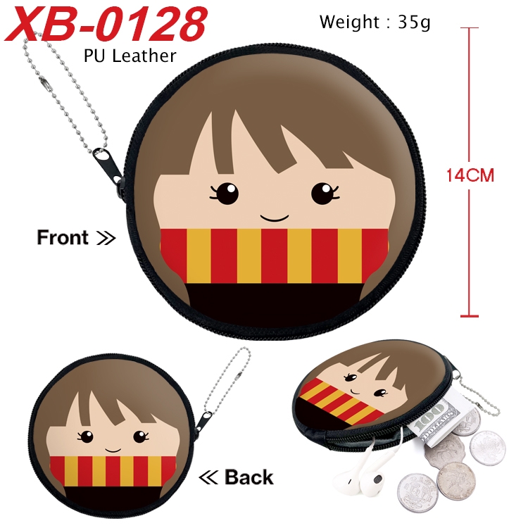 Harry Potter Anime PU leather material circular zipper zero wallet 14cm XB-0128