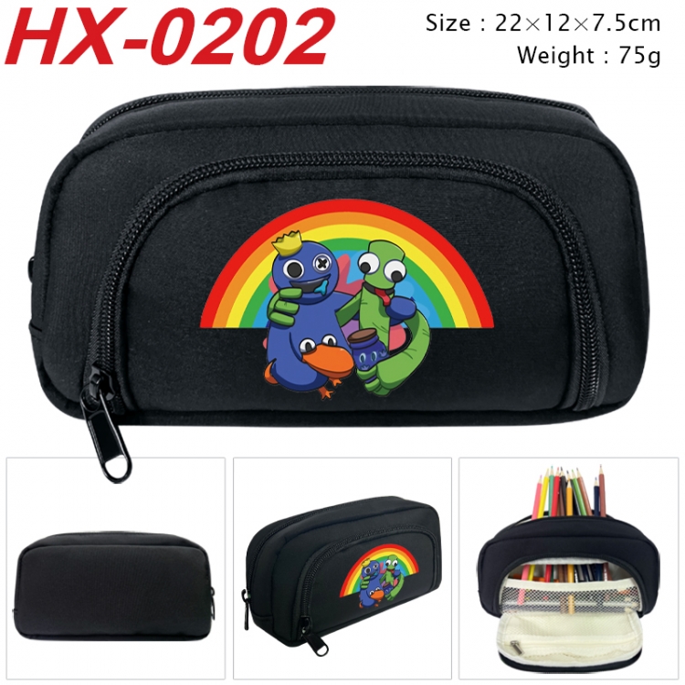 Rainbow Friend Anime 3D pen bag with partition stationery box 20x10x7.5cm 75g HX-0202