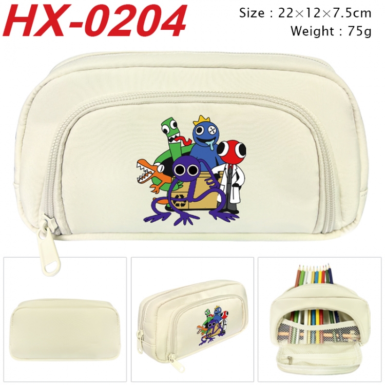 Rainbow Friend Anime 3D pen bag with partition stationery box 20x10x7.5cm 75g  HX-0204