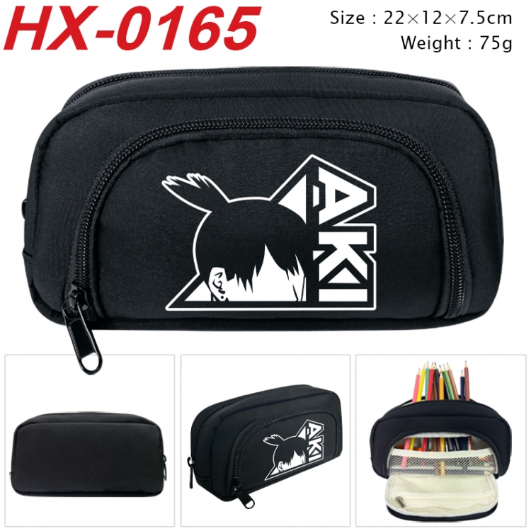 Chainsaw man Anime 3D pen bag with partition stationery box 20x10x7.5cm 75g HX-0165