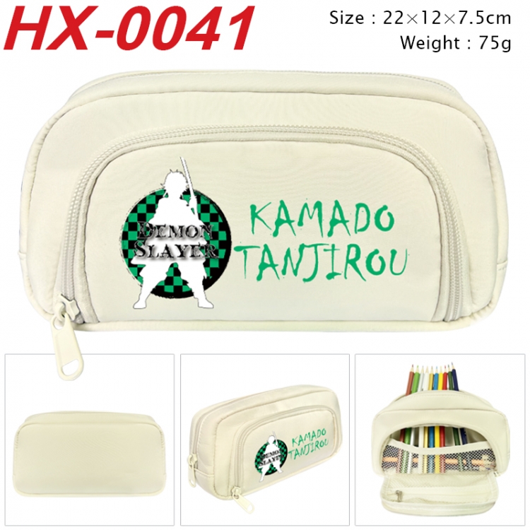Demon Slayer Kimets Anime 3D pen bag with partition stationery box 20x10x7.5cm 75g  HX-0041