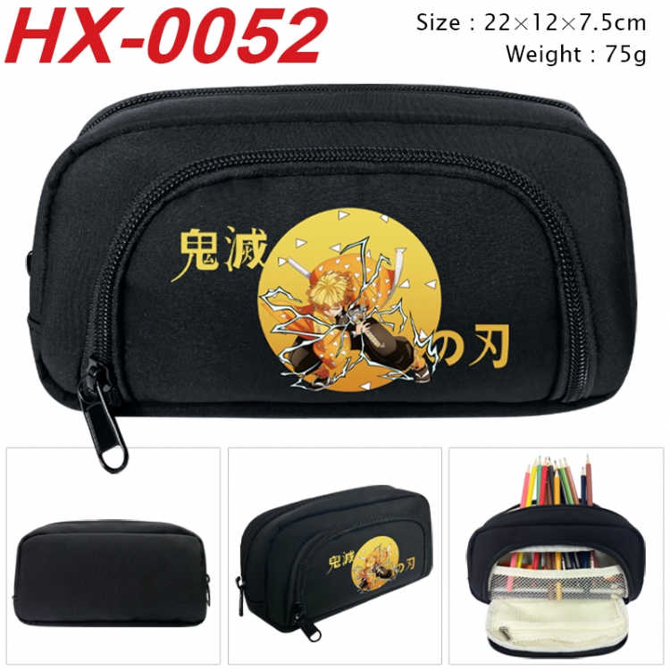 Demon Slayer Kimets Anime 3D pen bag with partition stationery box 20x10x7.5cm 75g  HX-0052
