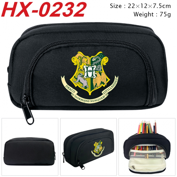 Harry Potter Anime 3D pen bag with partition stationery box 20x10x7.5cm 75g HX-0232