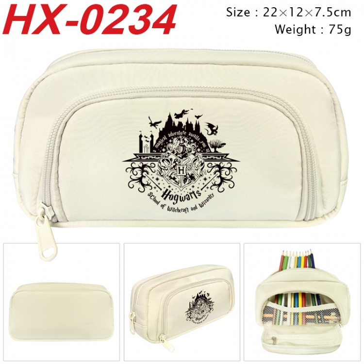 Harry Potter Anime 3D pen bag with partition stationery box 20x10x7.5cm 75g HX-0234