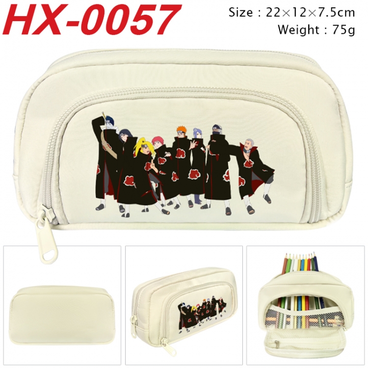 Naruto Anime 3D pen bag with partition stationery box 20x10x7.5cm 75g  HX-0057