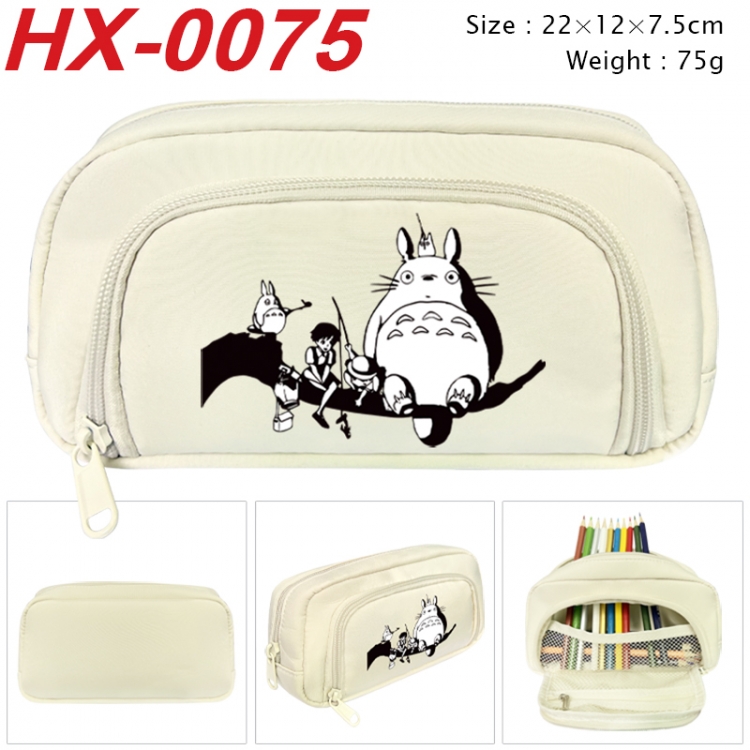 TOTORO Anime 3D pen bag with partition stationery box 20x10x7.5cm 75g HX-0075