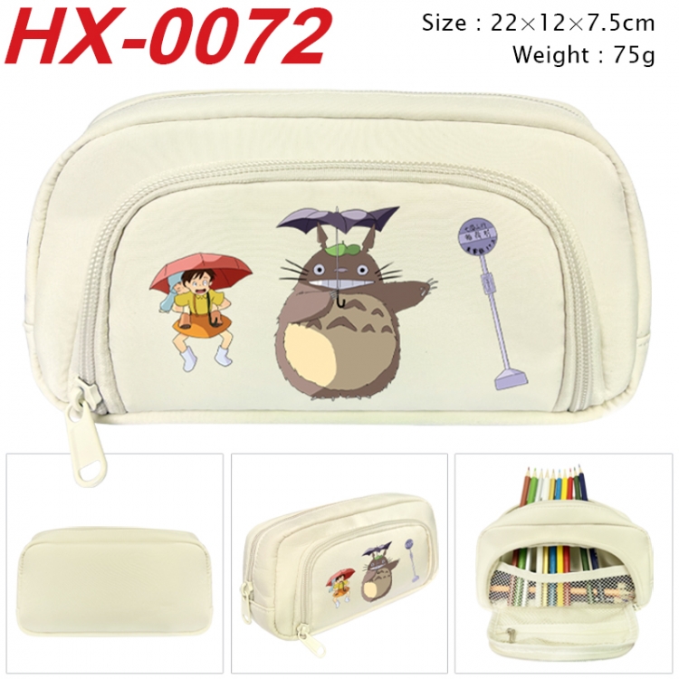 TOTORO Anime 3D pen bag with partition stationery box 20x10x7.5cm 75g HX-0072