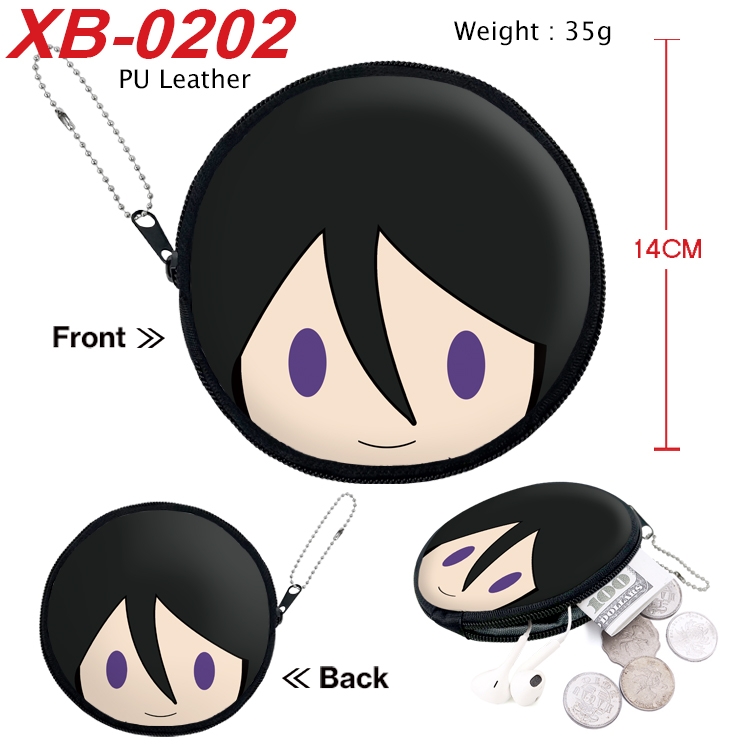 Bleach Anime PU leather material circular zipper zero wallet 14cm XB-0202