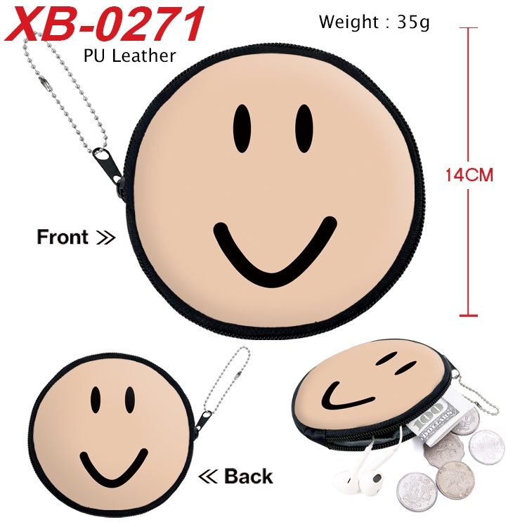 Roblox Anime PU leather material circular zipper zero wallet 14cm  XB-0271